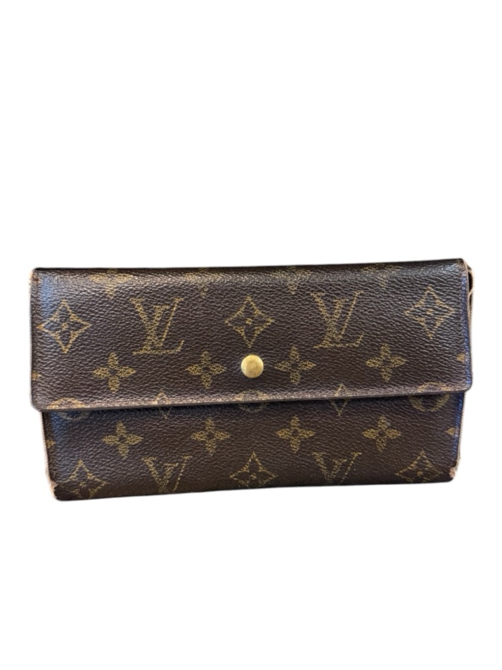 Louis Vuitton Porte Tresor International Sarah  Wallet Monogram Canvas USED